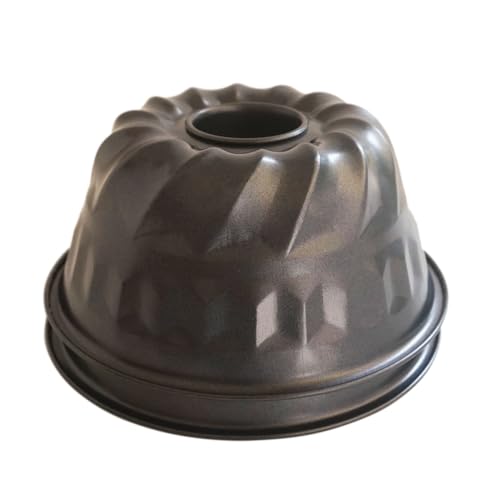 6 Inch Fluted Tube Cake Pan, Carbon Steel Small Ring Mold, Black - color: 6 Inch - Black - Fluted