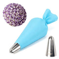 131 Icing Tips Stainless Steel Piping Tips 6 Petal Floral Piping Flower Icing Tip with Reusable Silicone Piping Bag – Cake Decorating Supplies for Cupcakes, Cookies and Baking