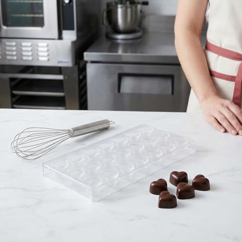 Candy Making Mold, Diamond Clear Polycarbonate Chocolate Mold Jelly Candy Making Mold 21-Piece Tray (Heart candy mold) - color: Heart candy mold
