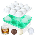 Golf Ball Ice Ball Mold with Lid,1Pack 9-Cavities Silicone 3D Golf Ball Ice Cube Mold,2”Sphere Round Ice Cube Tray for Whiskey,Bourbon,Cocktails,Chilling Drink - color: Golf Ball 9-Cavity 2Inch with Lid 1Pack