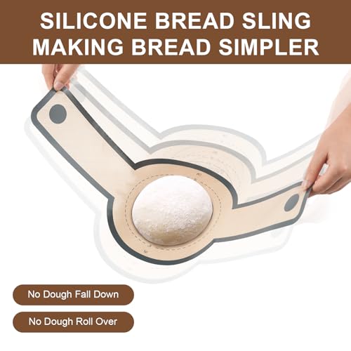 3 PCS Silicone Bread Sling for Dutch Oven Liners, Round