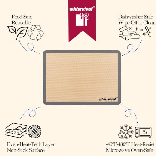 4 Pcs Silicone Baking Mat, Non-Stick, Reusable, Easy Cleanup - color: Gray