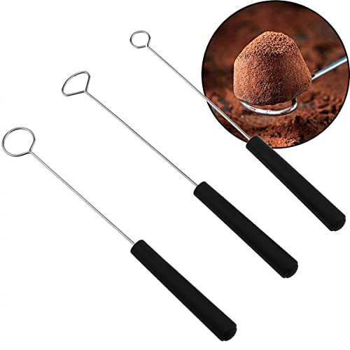 AYLIFU 6-piece Packs Stainless Steel Candy Dipping Tool Chocolate Dipping Fork Spoon Set Baking Supplies DIY Baking Decoration Tool set
