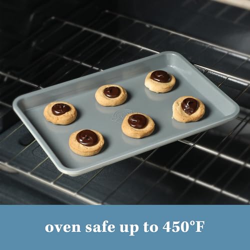 Sur La Table Kitchen Essential Bake Sale 13 X 9 Inch PFOA, PFAS, PTFE Free Nonstick Cookie/Baking Sheet - Linen White - size: Baking Sheet (13" x 9")