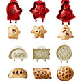 Holiday Mini Hand Pie Molds Set, Food-Grade ABS Non-Stick Maker (A+C-6Pcs) - color: A+C-6Pcs
