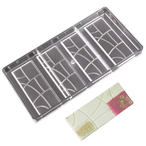 Grainrain polycarbonate chocolate mold polycarbonate chocolate bar mould 4 cavities (19394) - color: 13