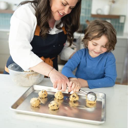 KITCHENATICS 10x15 Jelly Roll Pan Cookie Sheets for Baking, 10.6x15.6, 2Pk - size: 10.6" x 15.6" Jelly Roll Pans - 2 PCS
