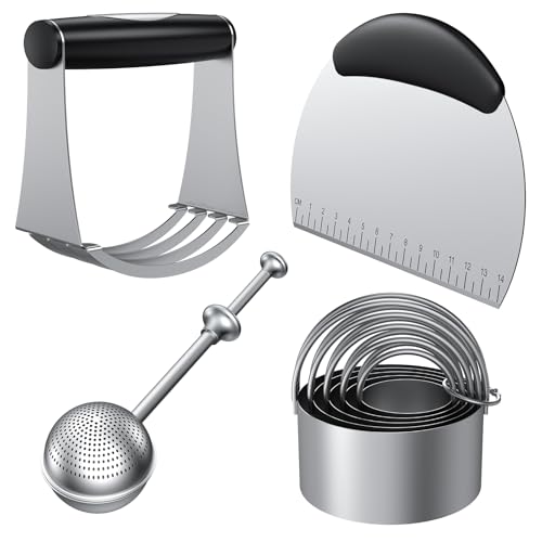 Biscuit Cutter, Stainless Steel Flour Sifter, Pastry Cutter Set - size: 4 set sifter