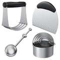 Biscuit Cutter, Stainless Steel Flour Sifter, Pastry Cutter Set - size: 4 set sifter
