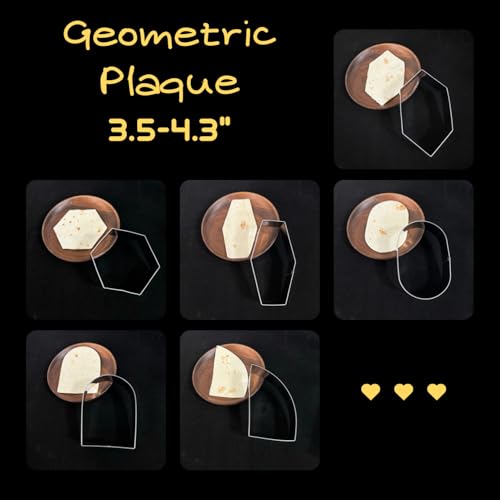 6 Pcs Geometric Plaque Cookie Cutter Set, 4.0" Dishwasher-Safe