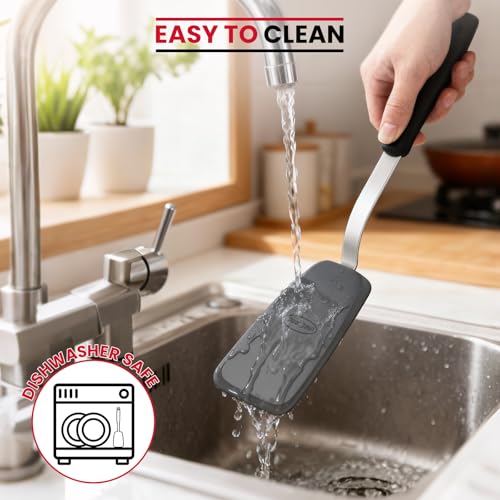Unicook 2-Piece Small and Mini Silicone Spatula Set for Cooking and Baking