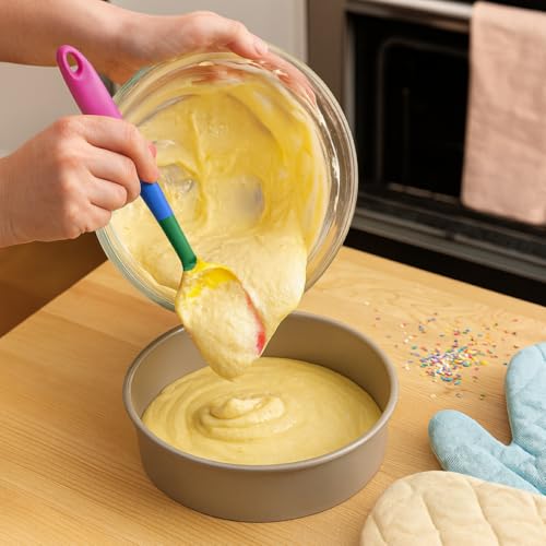 Cooking With Pride Non-Stick Spoon Spatula, Heat-Safe Silicone With Iron Core, 10.5-Inch, Set of 2 - size: Spatula - 10.5-Inch - Set of 2