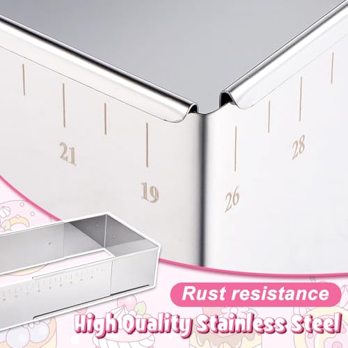 Rectangular Mousse Cake Mold, Stainless Steel Heavy Duty