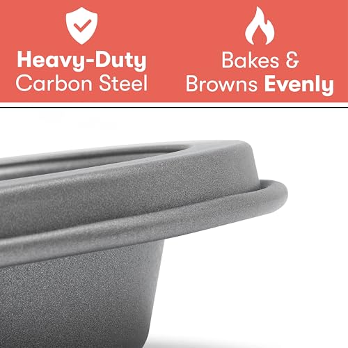 Cooking Light Mini Muffin Pan Carbon Steel Quick Release Coating, Non-Stick Bakeware, Heavy Duty Performance, 24-Cup, Gray - size: 24-cup Mini Muffin Pan