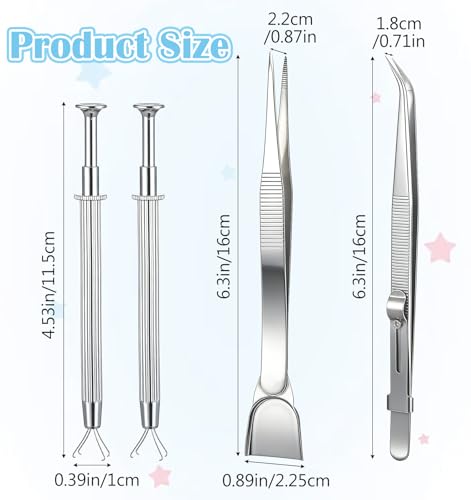 4Pcs Tweezers for Cake Decorating, Cake Decorating Tweezers