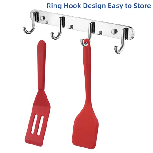Hitefu 2 Pieces Flexible Mini Spatula, Red - color: Red
