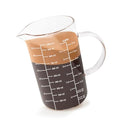 Newness Glass Measuring Cup with Handle,1000 ML (32 Oz, 4 Cup) - color: White Measuring Scale, size: 1000 ML (4 Cup)