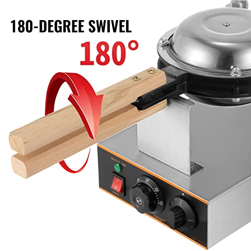 VEVOR Commercial Waffle Maker 30 Pcs, Electric Stainless Steel - size: 30 Pcs