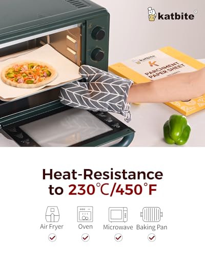 Katbite 200PCS 12x16 In Heavy Duty Flat Parchment Paper, Parchment Paper Sheets for Baking Cookies, Cooking, Frying, Air Fryer, Grilling Rack, Oven(12x16 Inch) [Extra Strong Series] (Pack of 2) - size: 12"x16"-200 (Pack of 2)