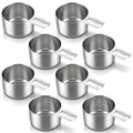8Pcs Stainless Steel Measuring Cup Set, 240ml Rust-Resistant Kitchen Tool