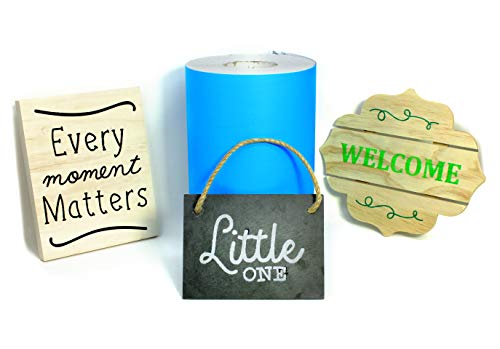 VViViD Blue Stencil Vinyl Masking Film with Anti-Bleed Technology (12" x 10ft) - size: 12" x 10ft