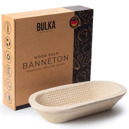 Sourdough Banneton Bread Proofing Basket Large 12" Oval Waffle 1kg - size: 1kg