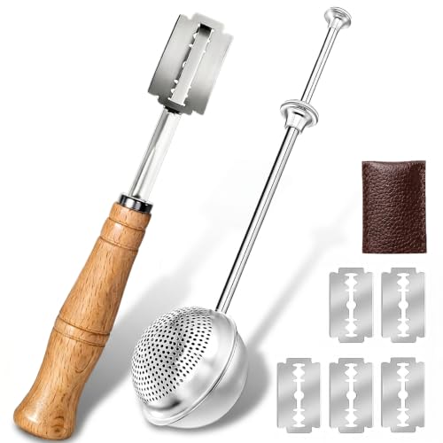 Bread Lame and Flour Duster Sets, 304 Stainless Steel Bread Scoring Tool