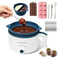 Electric Chocolate Melting Pot with Accessories & 2 BPA-Free Insert Pots