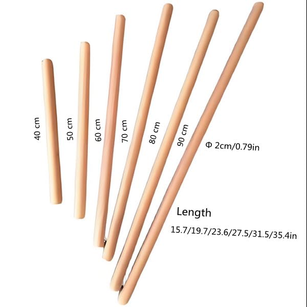 Thin Rolling Pin,3/4 Inch Diameter,Long 23.6 Inch (60 * 2cm) - size: 60 * 2 cm