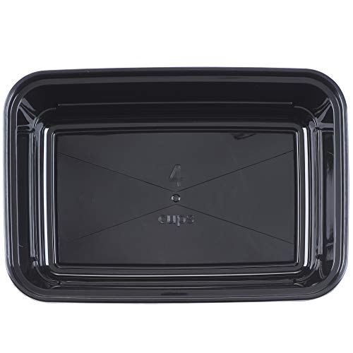 GoodCook Meal Prep Containers, Single Compartment, BPA-Free Reusable Food Storage, Black, Microwave & Freezer Safe, Stackable Meal Prep Containers for Lunches and Snacks (Pack of 2) - size: 1 Count (Pack of 2)