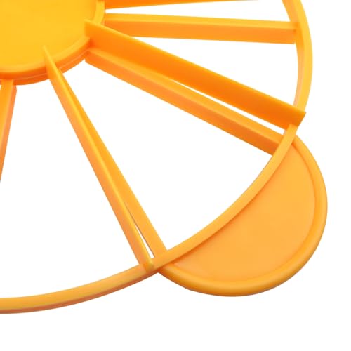 10 Inch 10/12 Slice Dual-sided Round Cake Slicer, Orange