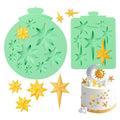 KALAIEN Star Molds Silicone, 2 Pcs Star Chocolate Mold - color: six/seven-pointed star