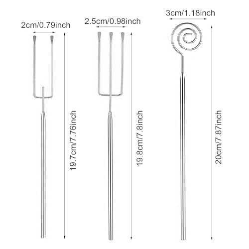 3PCS Chocolate Dipping Tool - Stainless Steel Candy Dipping Tools