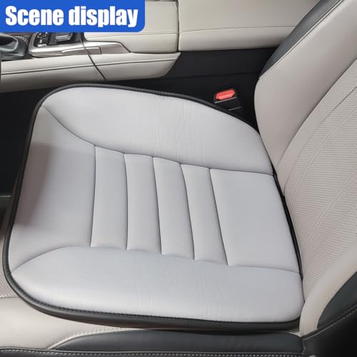 Car Seat Cushion Pad, Memory Foam Auto Seats Protector (Gray) - color: Grey