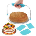 Cake Leveler & Slicer, Adjustable Cake Cutter Slicer Leveler - color: Blue