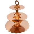 Rose Gold 3 Tier Cupcake Stand, Holds 24 Cupcakes, Cardboard Tower for Parties & Showers (1 Pack) - color: Rose Gold 1 Pack