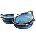 Ceramics Au Gratin baking Dishes Set of 4, Baking Tray Bake ware, 8.6 oz Ramekins, for Pie Pan, Appetizer, Tart, Dessert, Quiche, Oven Small dish, individual dishes, Round 7.5 Inch - color: Deep Round 7.5 Inch