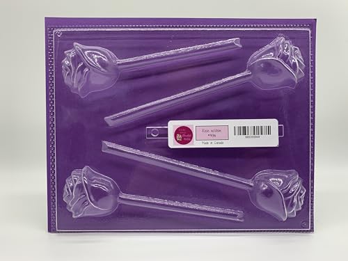 CANDISLE Rose Lollipop Chocolate Candy Mold