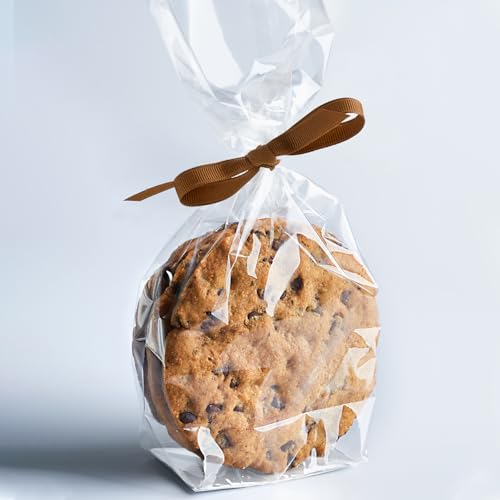 Morepack Gusseted Flat Bottom Cellophane Bags 5x3x12 In 50Pcs - color: 5x3x12Inches