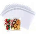 KoberrLi Cookie Bags with Seal Cellophane Bags Small 3 x 4-inch Clear Treat Crystal Self Protective Bags for Candy Cookies Cards Team, 100 Pack - size: 3x4 Inch (Pack of 100)