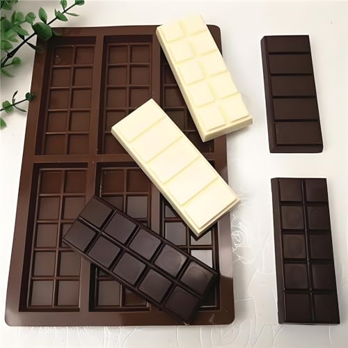 Chocolate Molds Silicone, Non-Stick Chocolate Bar Mold, 3PCS Food Grade Silicone Mold, Suitable for Making Holiday Candies, Snacks, and Chocolate Molds - size: 3PCS modls