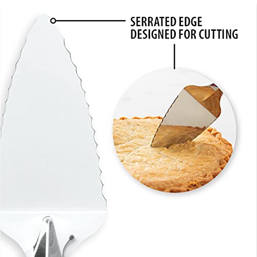 Rada Cutlery Serrated Pie Server (W220), Black - color: Black
