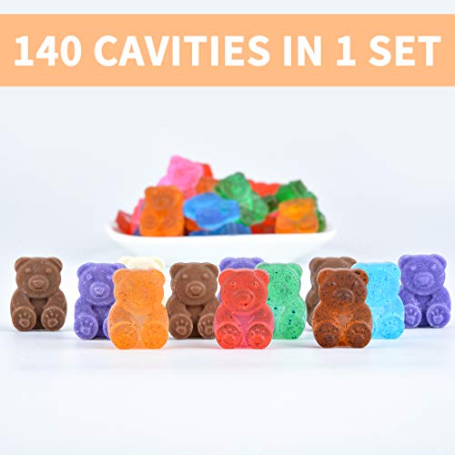 Gummy Bear Molds - 1 Inch Cute Bear Candy Molds Food Grade Silicone - size: Bear (3.5ml)