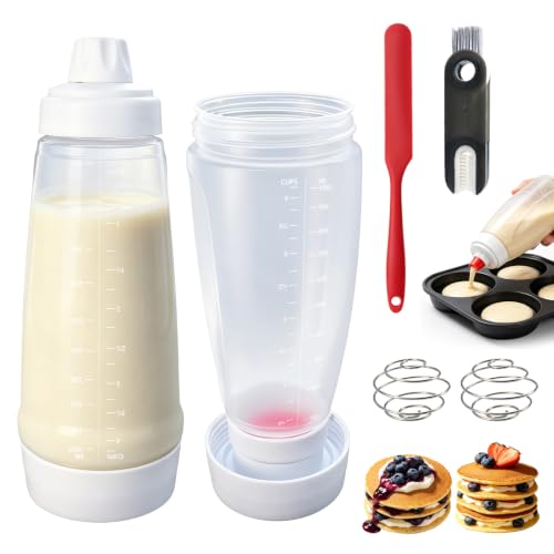 Pancake Batter Dispenser Bottle,34oz,BPA-Free Dishwasher-Safe - size: 2 Batter Dispenser