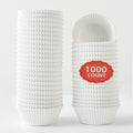 1000 Count White Paper Cupcake Liners, Mini Size 1.4 Inch, Unbleached Baking Cups for Muffins and Cupcakes (White, 1.4 Inch) - color: White, size: 1.4 Inch