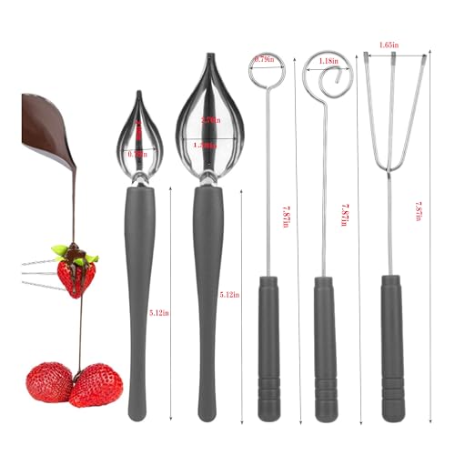 5 PCS Candy Dipping Tools Cooking Spoons Stainless Steel Set