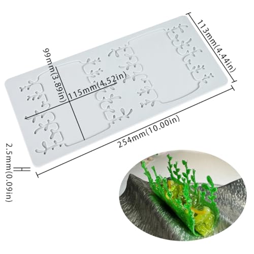 TUKE Tree Embossing Mold Silicone for Fondant & Chocolate - size: C_ Sapling