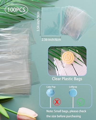 3.5mm 4-inch CHELIZIYA Paper Lollipop Sticks and Wrappers Silver Set - color: Silver