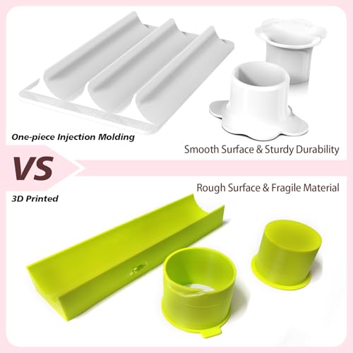 Cake Pop Molds Set, 4 Shapes with Tray，Non-3D Printed，1.75" Size