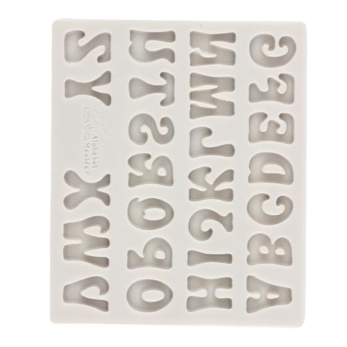 Capital Letter Fondant Molds Alphabet Silicone Mold - color: Style J